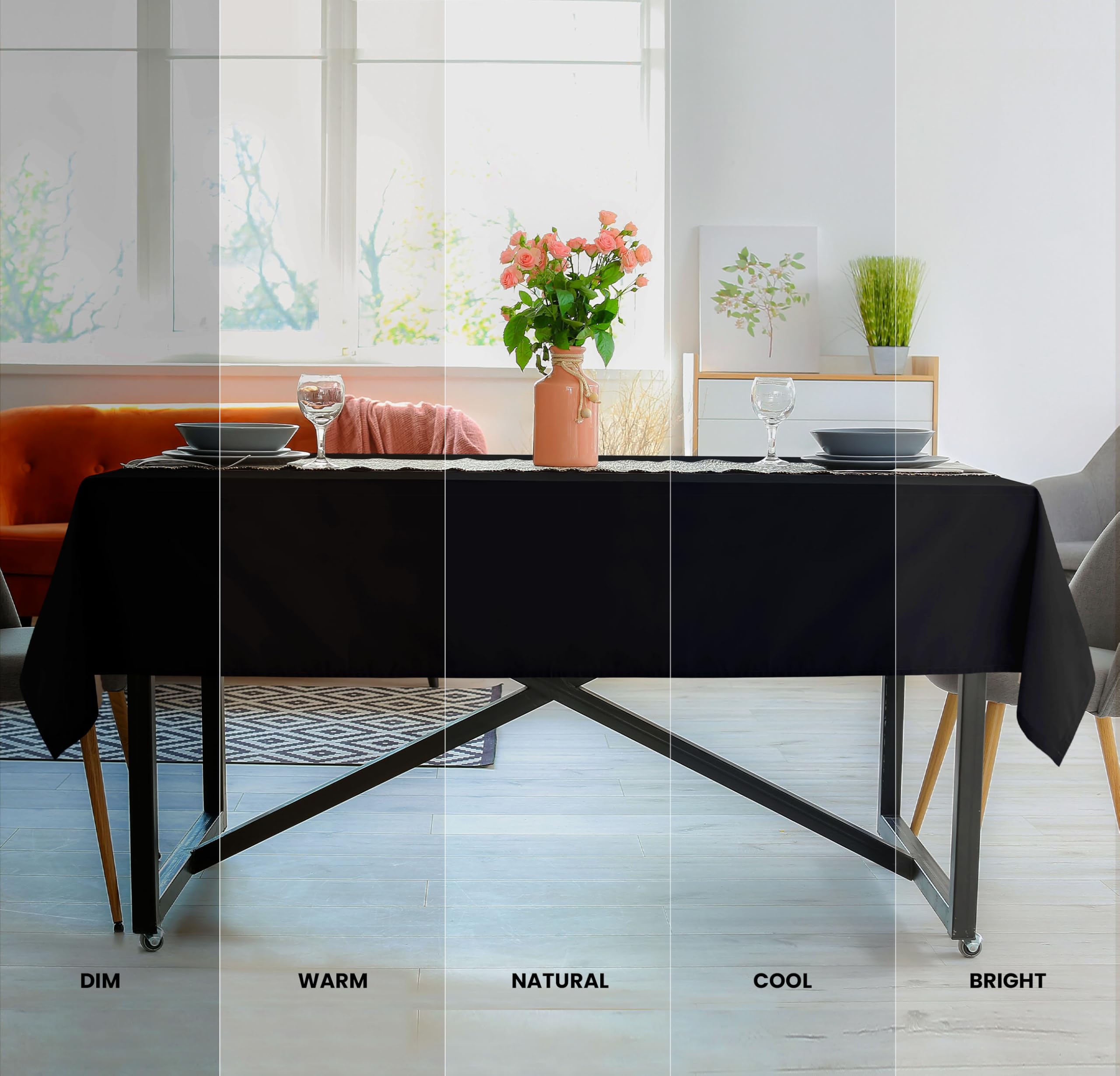 Foto 5 pulgar | Mantel Utopia Kitchen  Negro 152 x 259 cm 2 Unidades - Venta Internacional