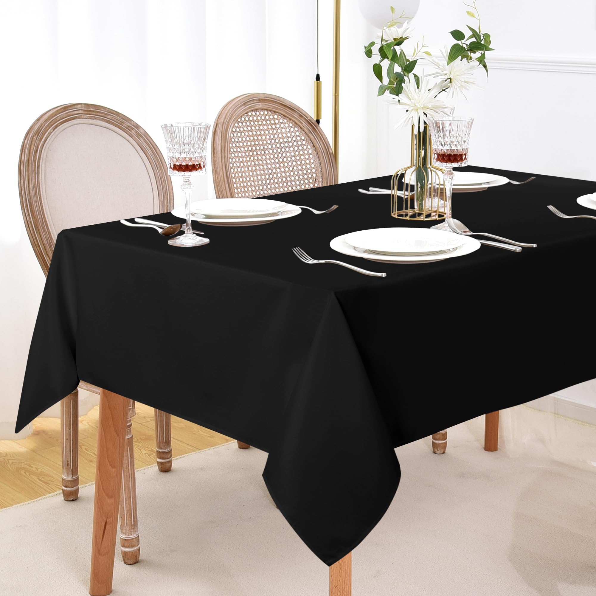 Foto 6 | Mantel para Mesa Negro Sancua 6 Piezas-Venta Internacional