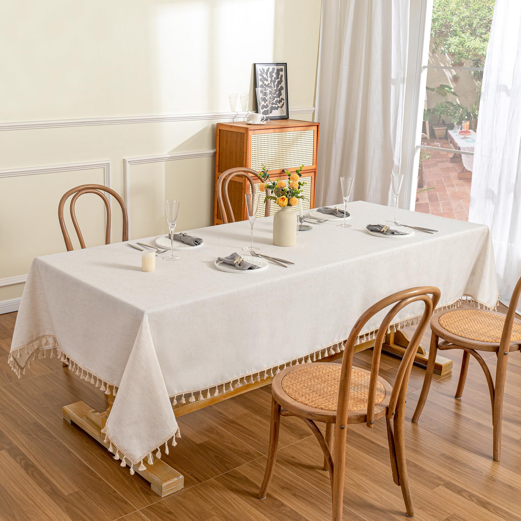 Foto 3 pulgar | Mantel para Mesa Beige Mysky Home 152 X 259 cm - Venta Internacional