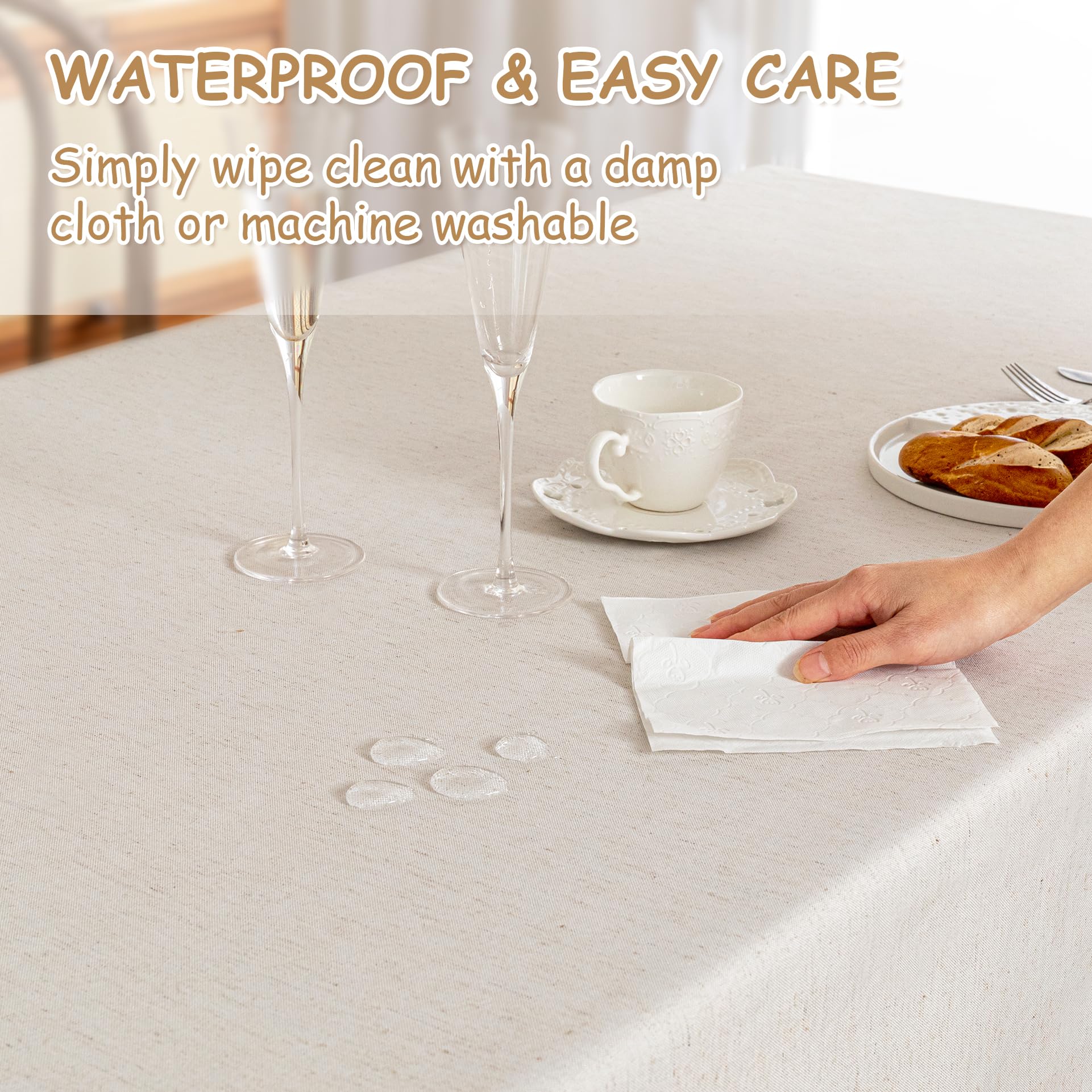Foto 5 pulgar | Mantel para Mesa Beige Mysky Home 152 X 259 cm - Venta Internacional