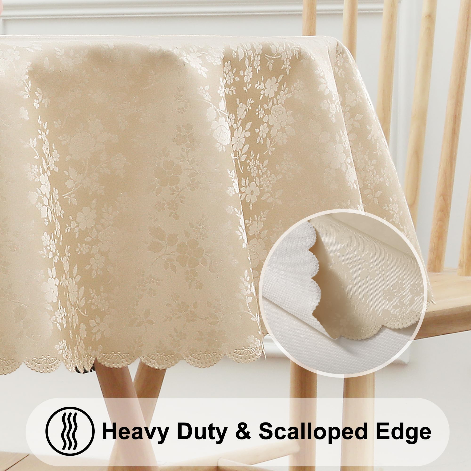 Foto 5 pulgar | Mantel para Mesa Beige Smiry 70 cm de Diámetro - Venta Internacional