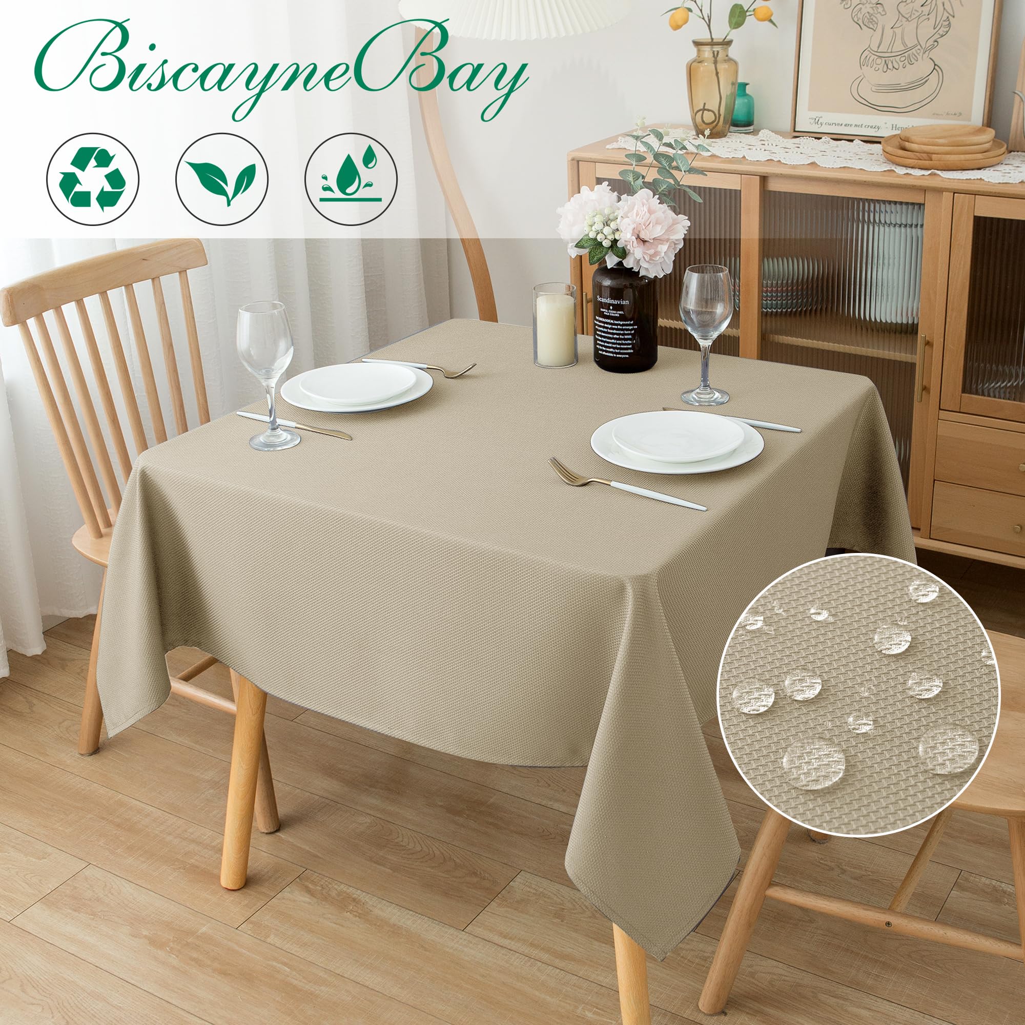 Foto 3 | Mantel para Mesa Beige Biscaynebay 137 x 137 cm - Venta Internacional