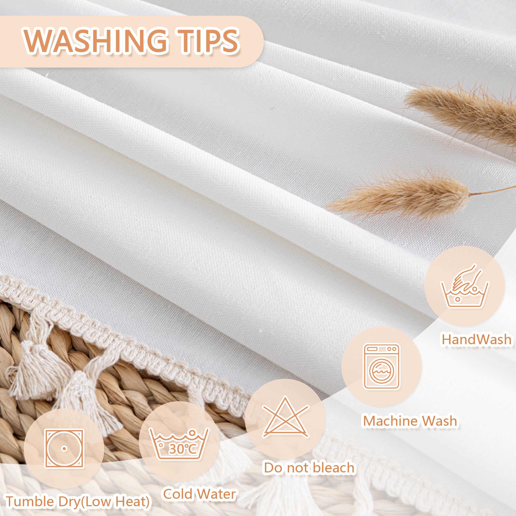 Foto 4 pulgar | Mantel para Mesa Blanco Mysky Home 140 X 220 cm - Venta Internacional