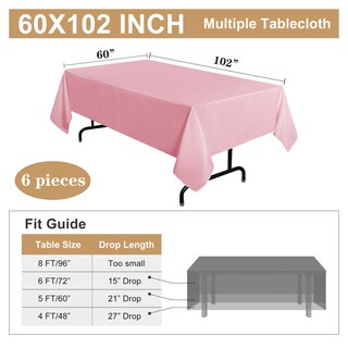 Foto 7 | Mantel para Mesa Rosa Sancua 2 Piezas-Venta Internacional