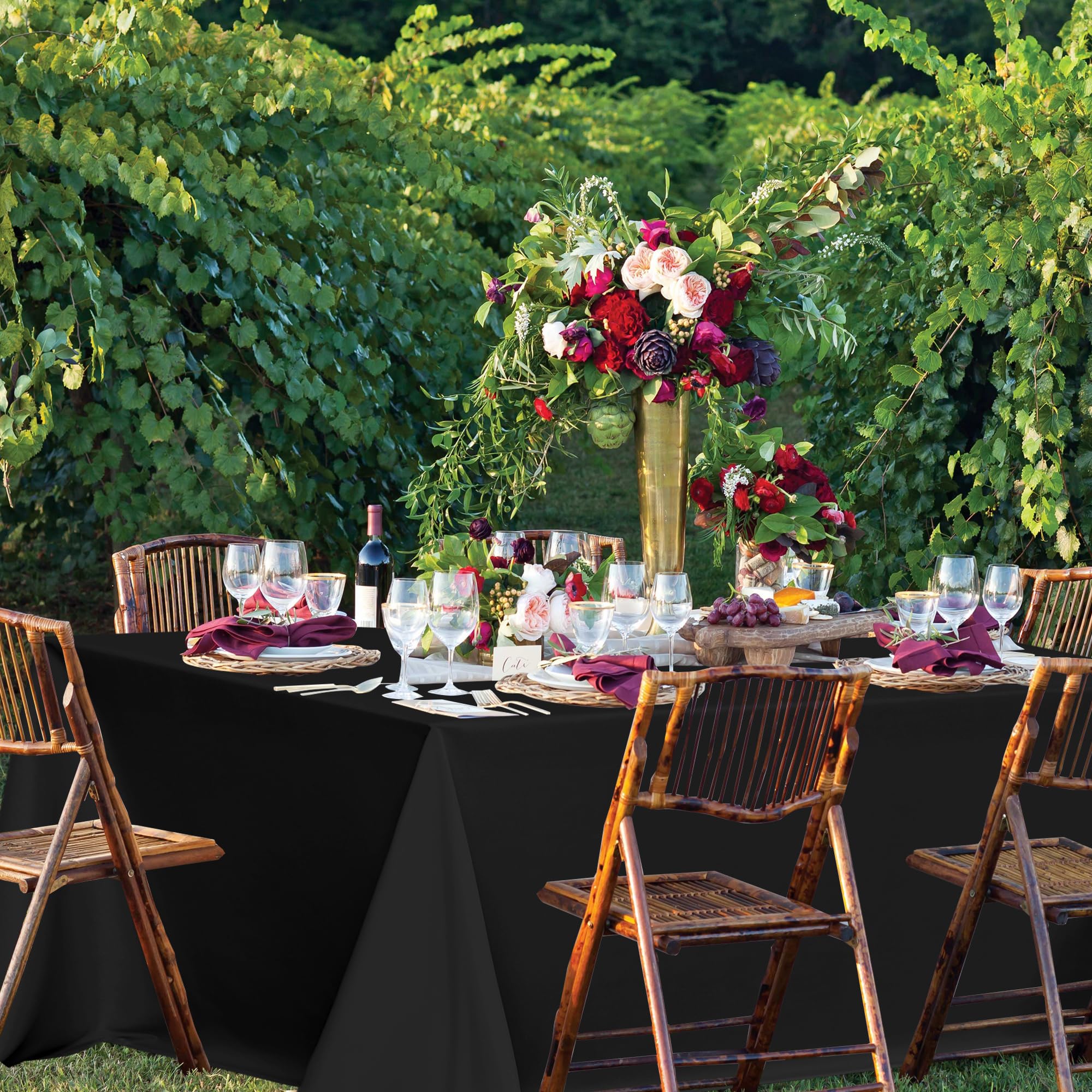 Foto 2 | Mantel para Mesa Negro Sancua 8 Piezas-Venta Internacional