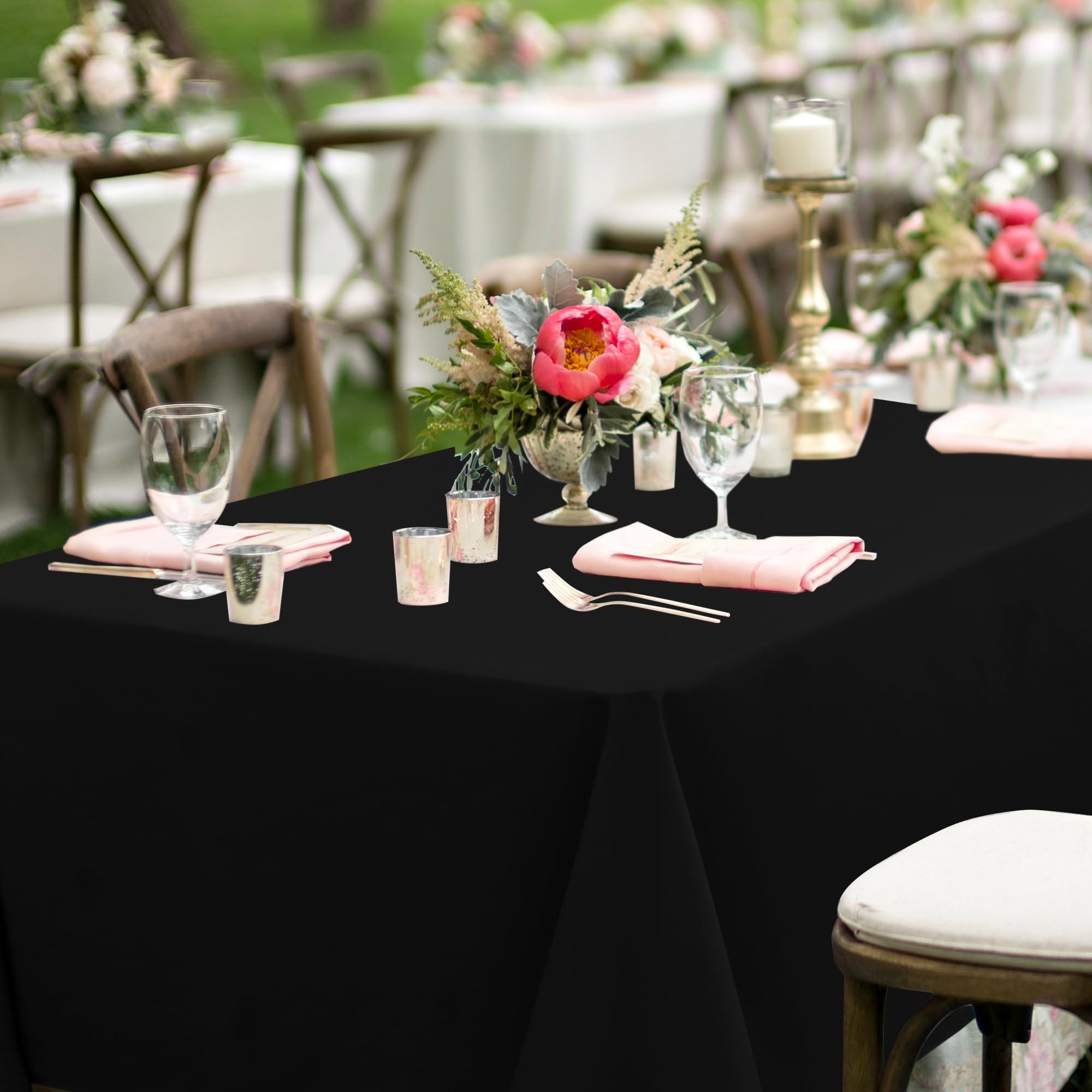 Foto 4 | Mantel para Mesa Negro Sancua 8 Piezas-Venta Internacional