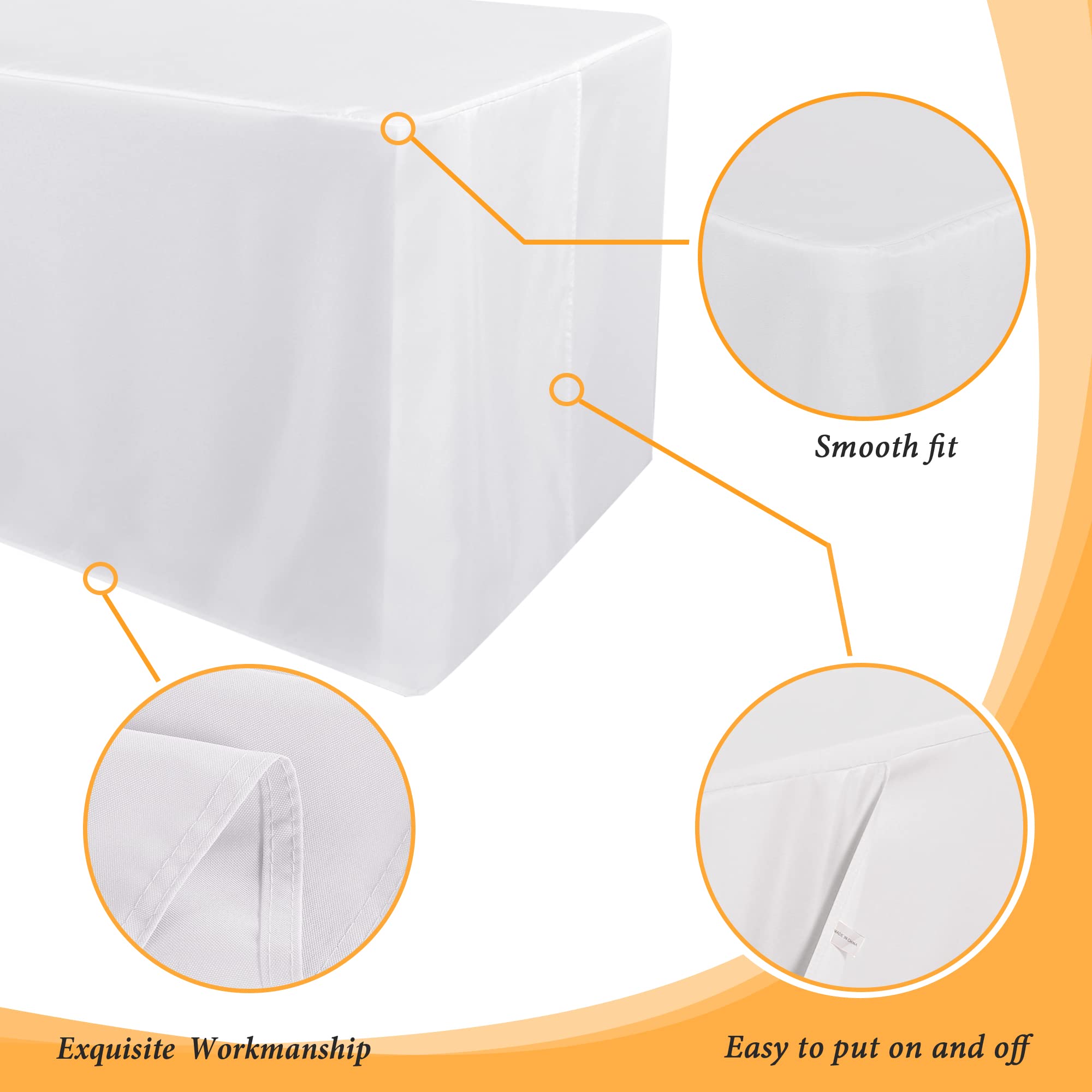 Foto 5 pulgar | Mantel para Mesa Blanco Obstal 77 x 183 cm 2 Piezas - Venta Internacional