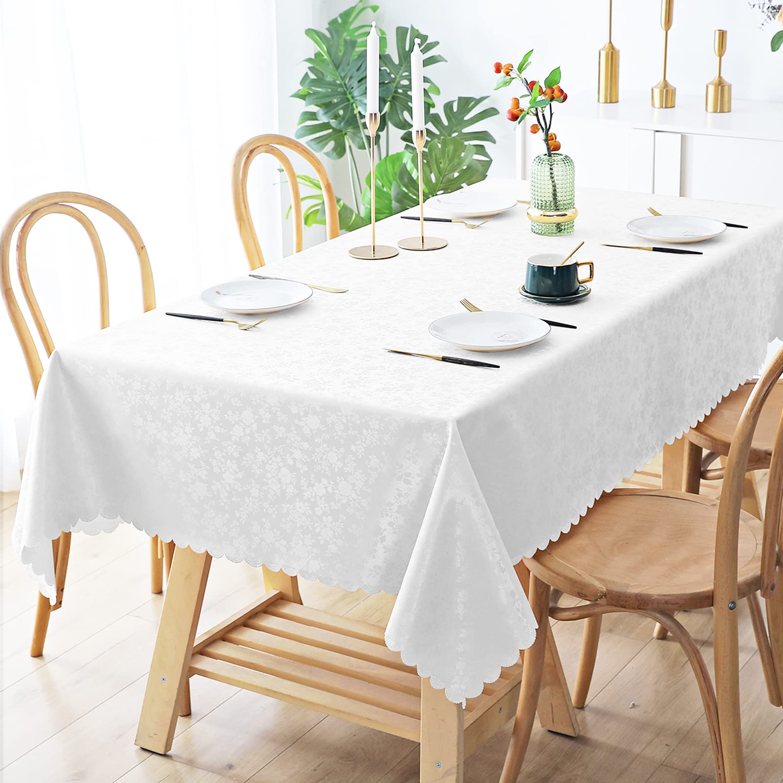 Mantel para Mesa Blanco Smiry 152 x 259 cm - Venta Internacional