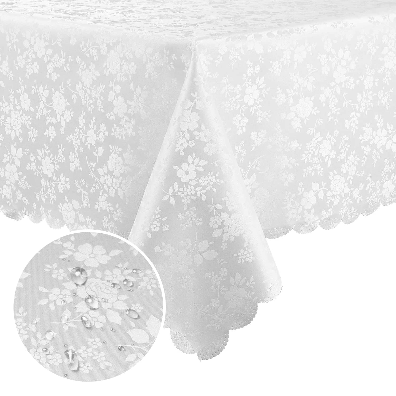 Foto 2 | Mantel para Mesa Blanco Smiry 152 x 259 cm - Venta Internacional