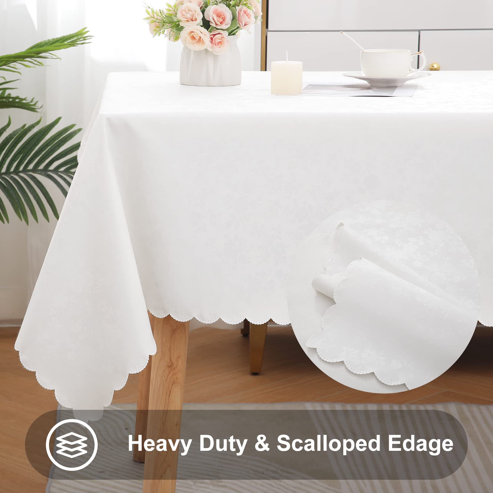 Foto 6 pulgar | Mantel para Mesa Blanco Smiry 152 x 259 cm - Venta Internacional