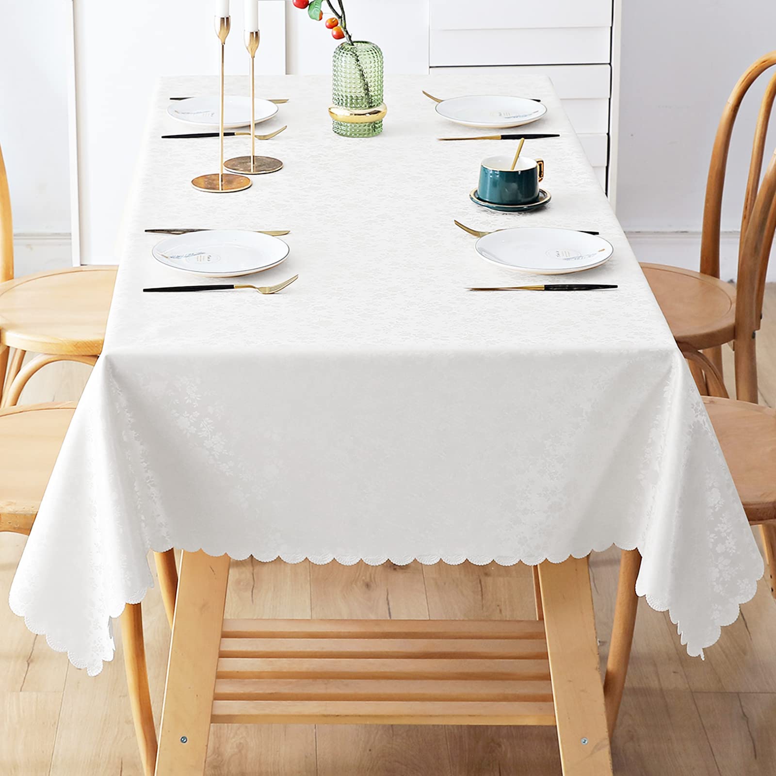 Foto 8 pulgar | Mantel para Mesa Blanco Smiry 152 x 259 cm - Venta Internacional