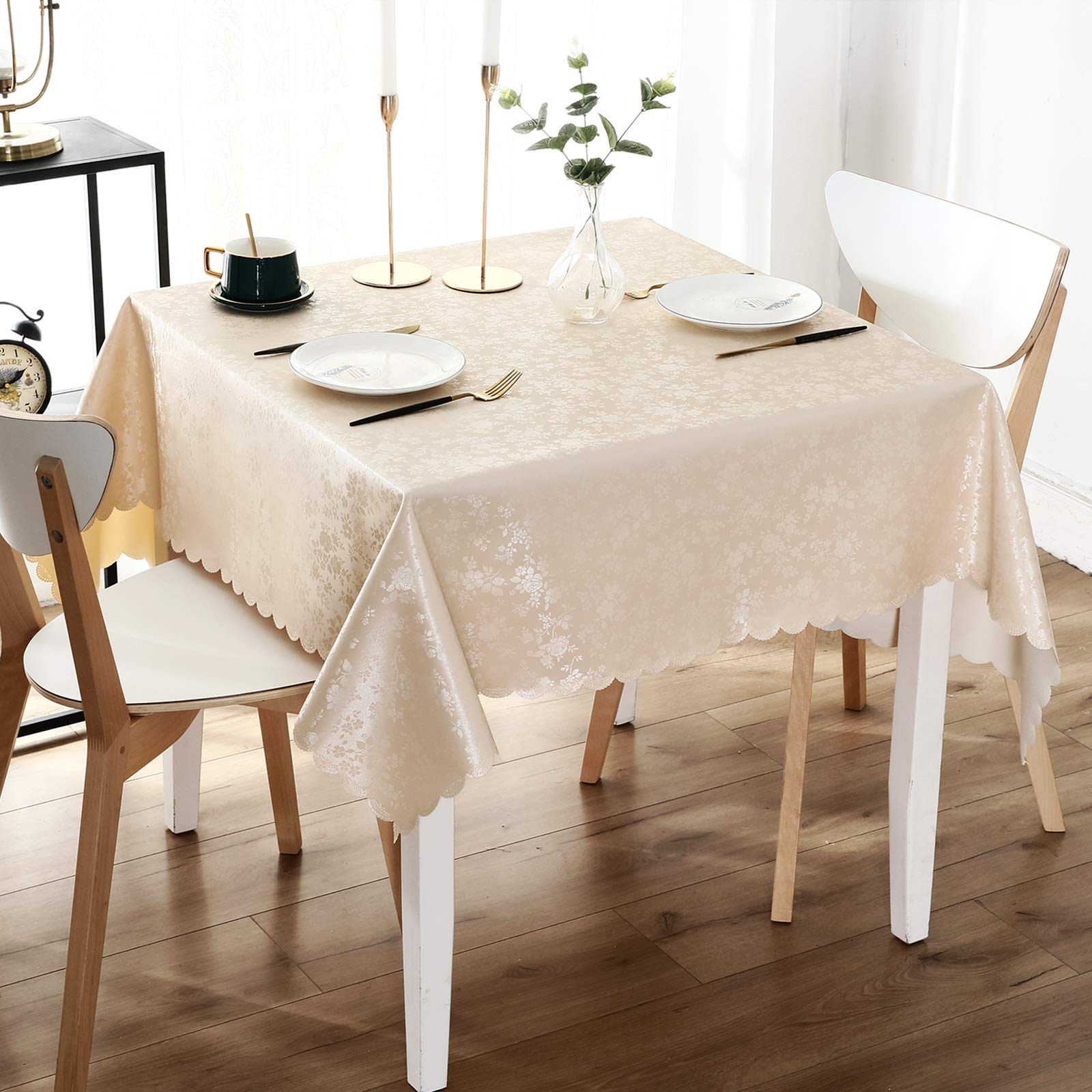 Foto 2 pulgar | Mantel Smiry Vinilo Impermeable Beige - Venta Internacional