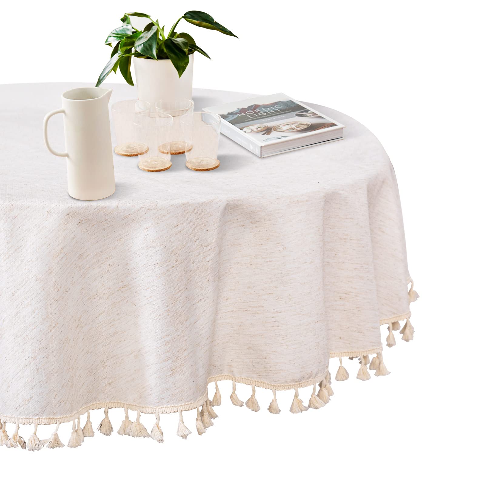 Foto 3 pulgar | Mantel para Mesa Beige Mysky Home 152 cm - Venta Internacional