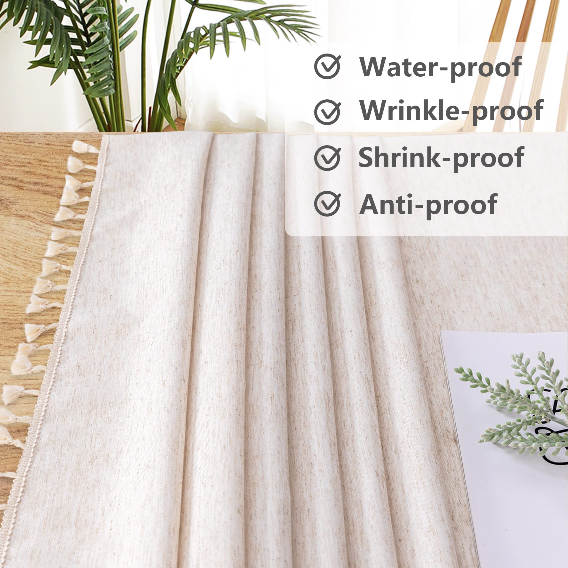 Foto 5 pulgar | Mantel para Mesa Beige Mysky Home 152 cm - Venta Internacional