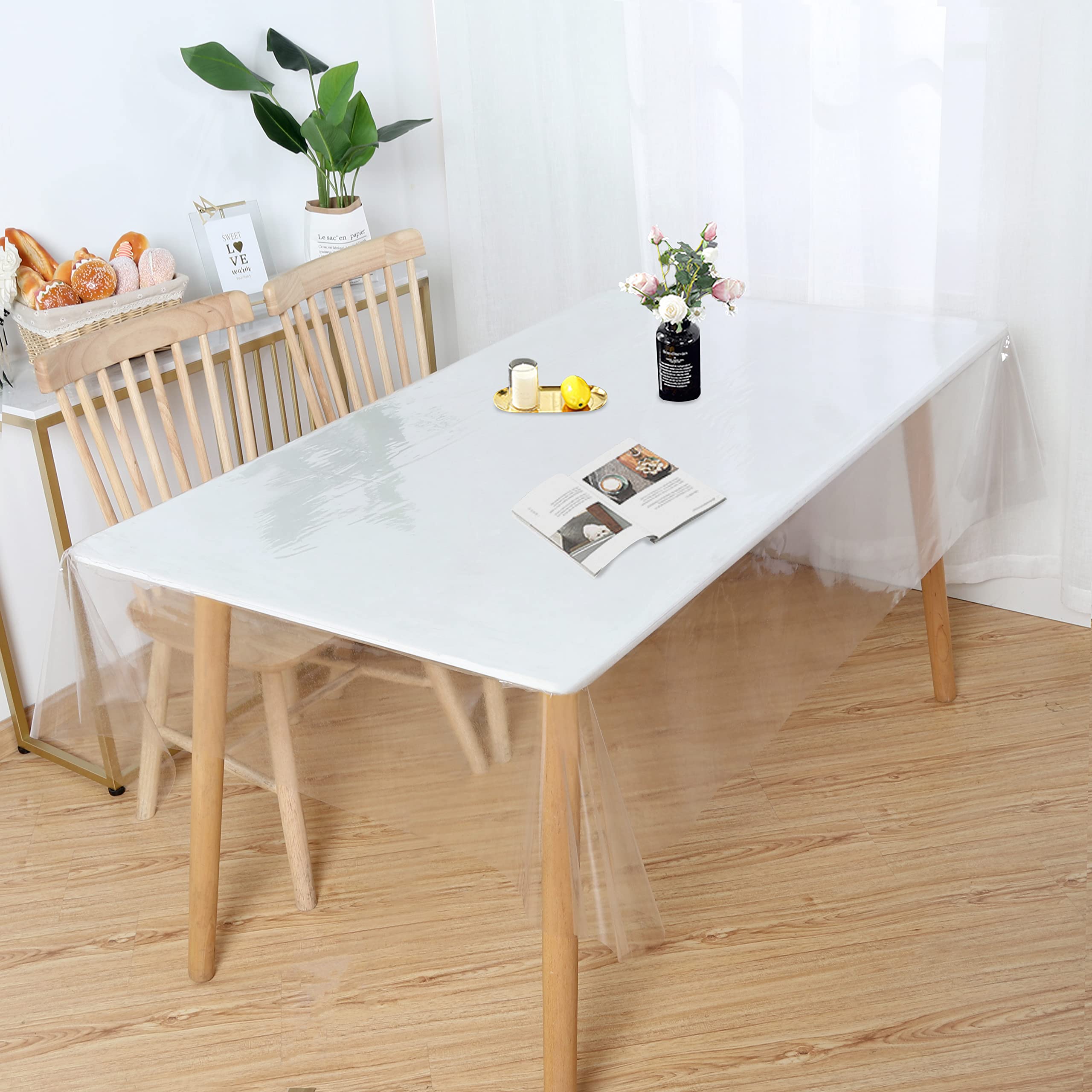 Foto 2 pulgar | Mantel Obstal Plástico Transparente 137x274 Cm Impermeable - Venta Internacional