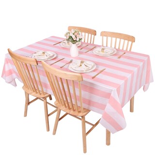 Foto 1 | Mantel Kesfey a Rayas Rosa Impermeable 137 x 274 cm - Venta Internacional