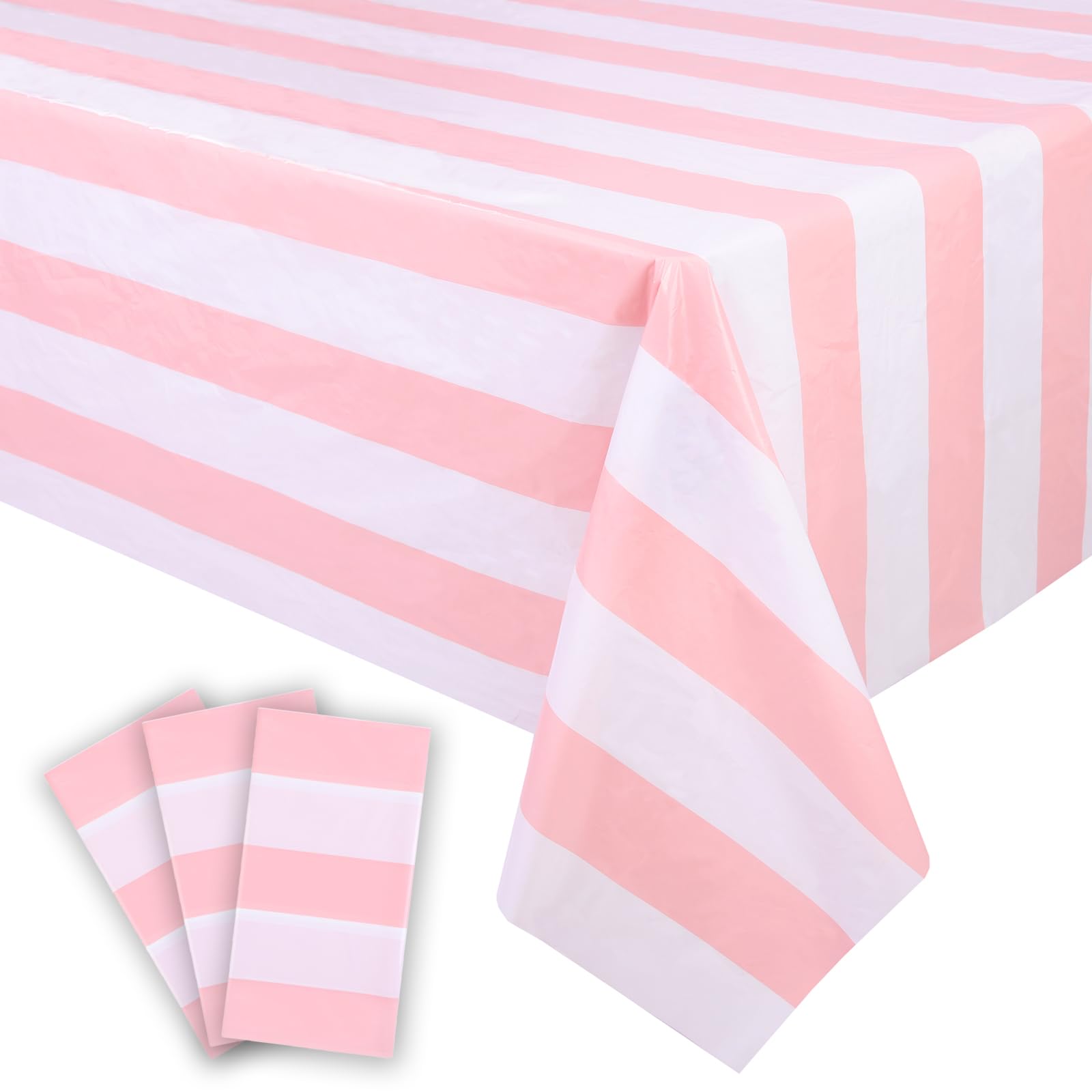 Foto 3 pulgar | Mantel Kesfey a Rayas Rosa Impermeable 137 x 274 cm - Venta Internacional