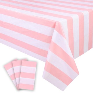 Foto 2 | Mantel Kesfey a Rayas Rosa Impermeable 137 x 274 cm - Venta Internacional