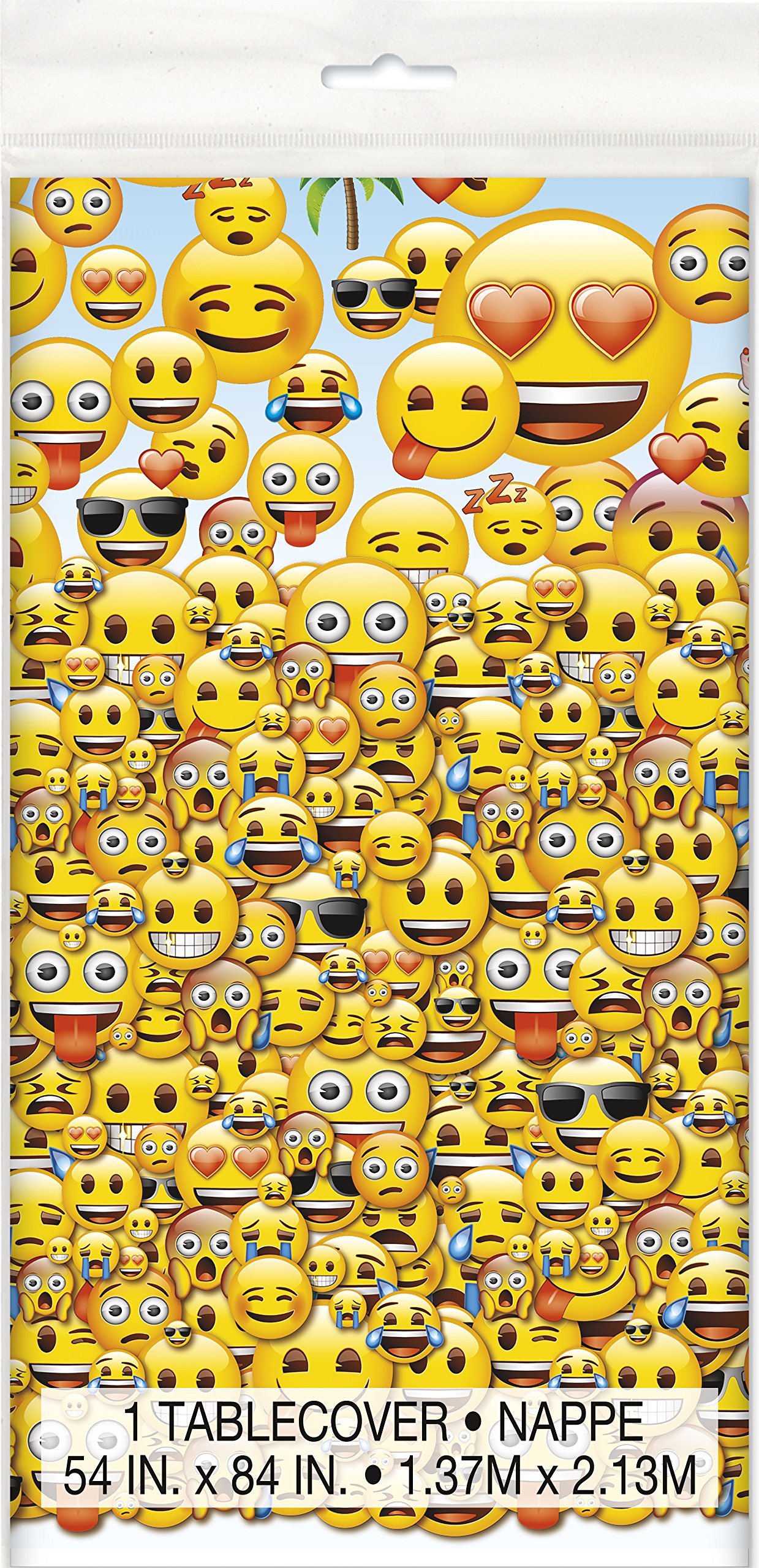 Foto 3 pulgar | Mantel De Plástico Unique Emoji 213 X 137 Cm - Venta Internacional.