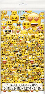 Foto 2 | Mantel De Plástico Unique Emoji 213 X 137 Cm - Venta Internacional.