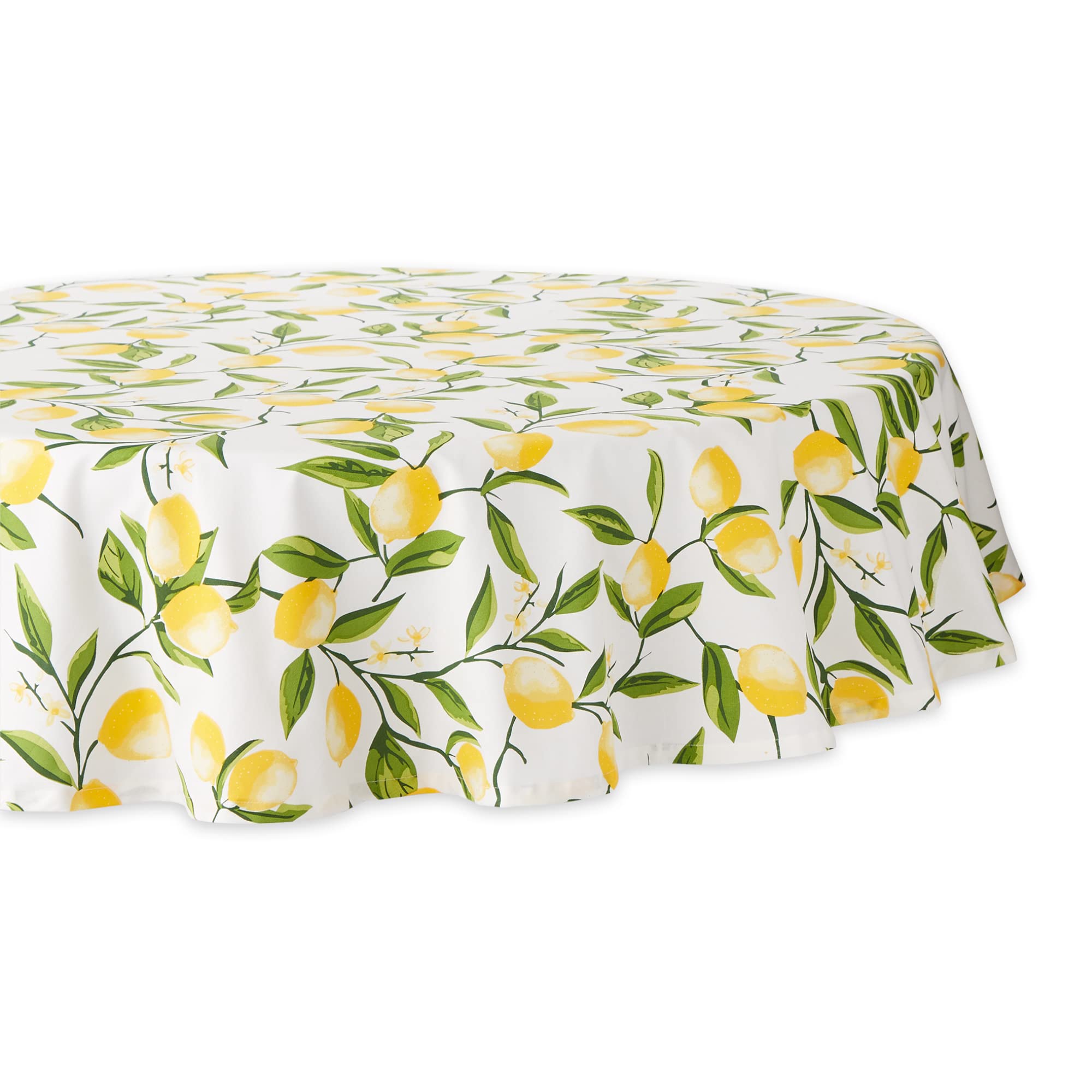 Foto 2 pulgar | Mantel Redondo Dii Lemon Bliss, 100% Algodón, 70 Cm - Venta Internacional.