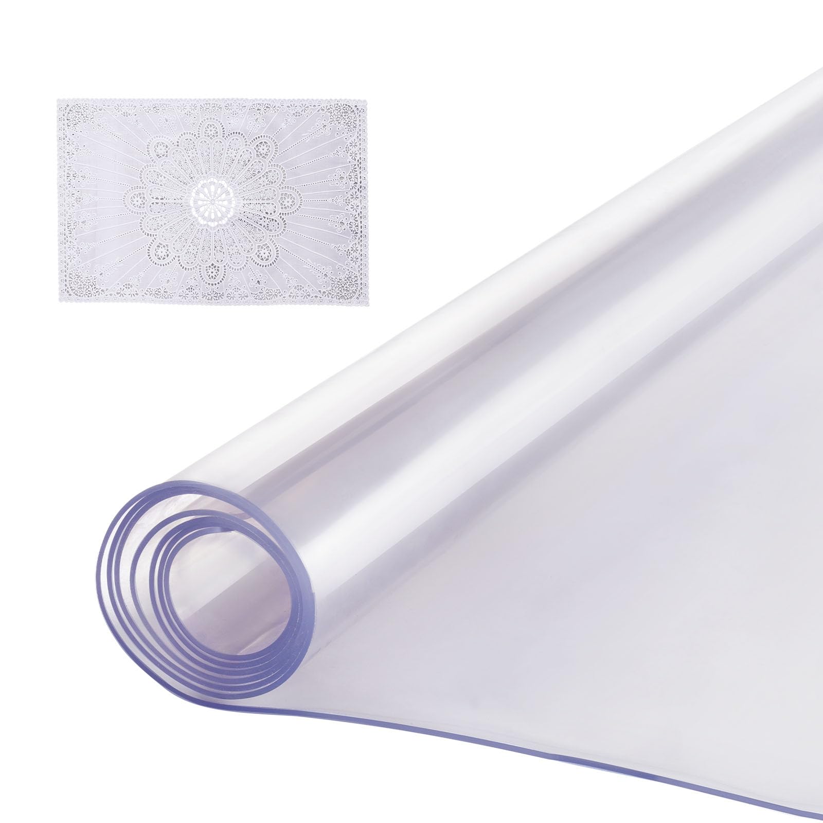 Foto 2 pulgar | Mantel Vevor De Plástico De 2 Mm De Grosor, Pvc Transparente, 60 X 120 Cm - Venta Internacional.