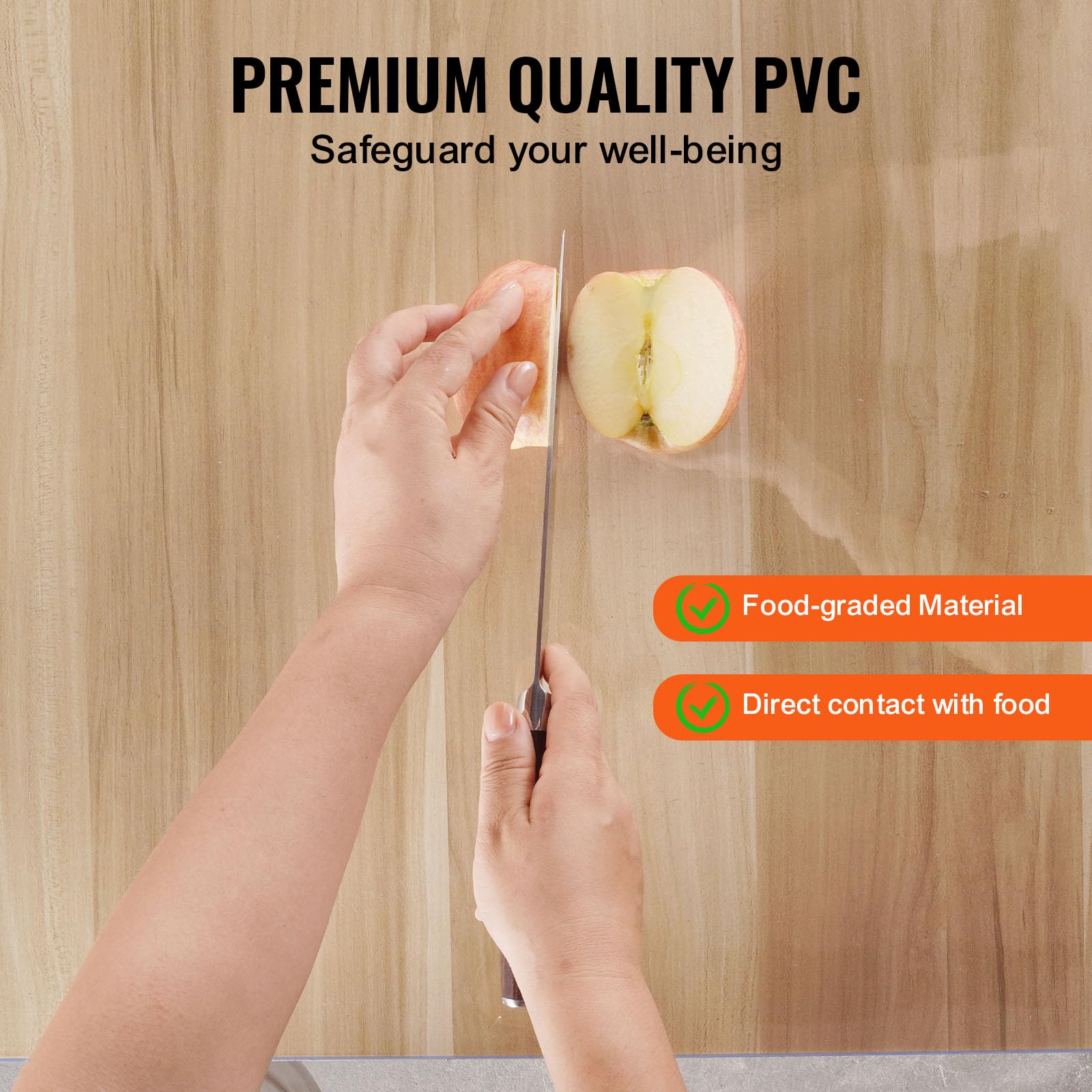 Foto 3 | Mantel Vevor Plastic 1372x1372 Mm Pvc Transparente 2.0 Mm - Venta Internacional.