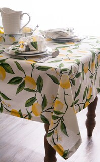 Foto 5 | Mantel Dii Lemon Bliss 100% Algodón 132 X 132 Cm - Venta Internacional.