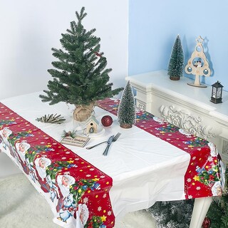 Foto 2 | Mantel Navideño Huoguo Pvc Impermeable 180x110 Cm - Venta Internacional.