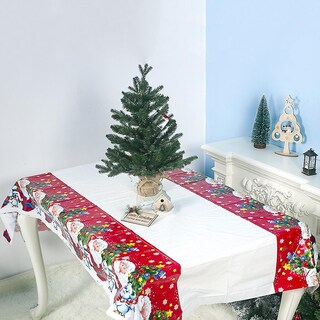 Foto 3 | Mantel Navideño Huoguo Pvc Impermeable 180x110 Cm - Venta Internacional.
