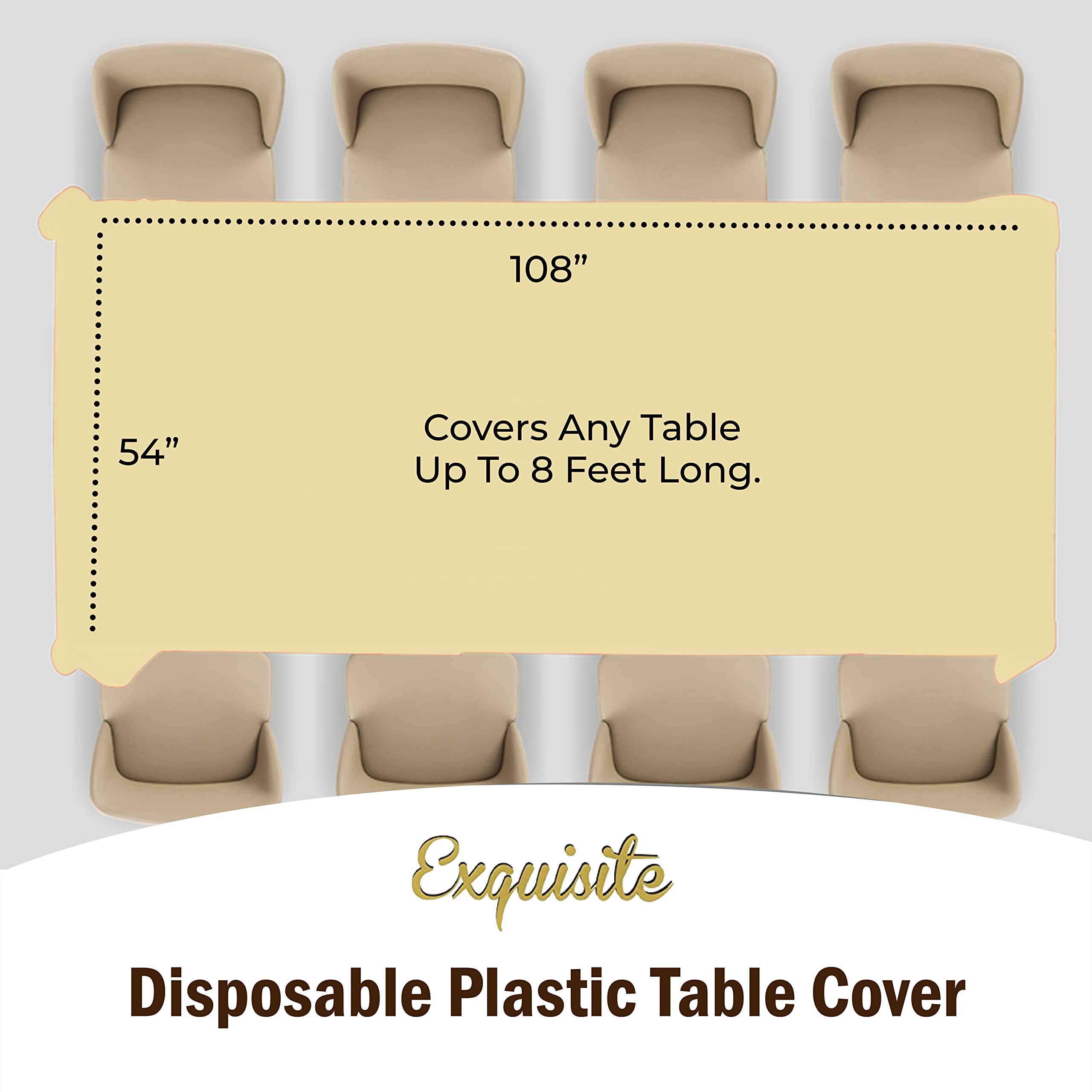 Foto 5 pulgar | Mantel Exquisite Premium Amarillo Claro, Paquete De 12 - Venta Internacional.