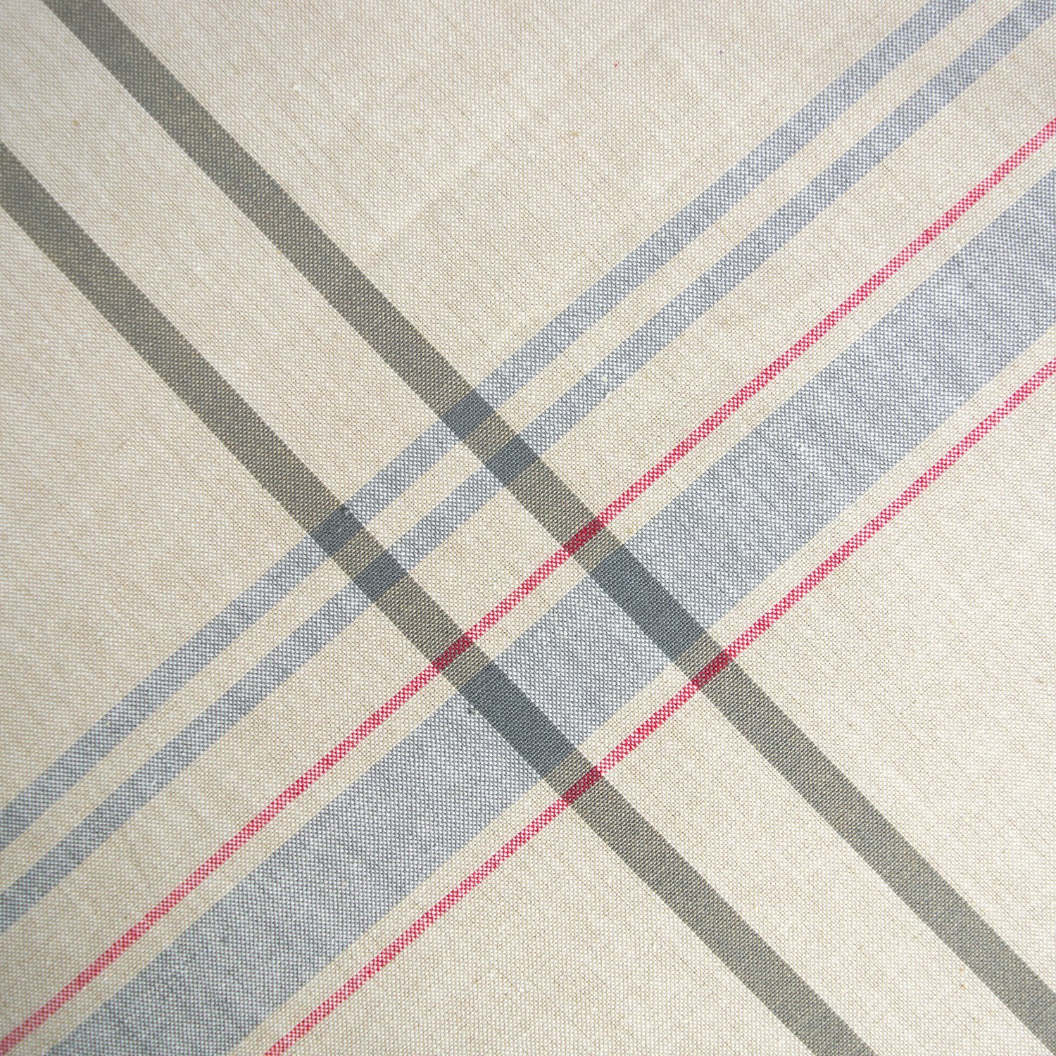 Foto 3 pulgar | Mantel Dii French Stripe Mesa De Comedor Redonda De 70 Pulgadas, Color Topa/gris - Venta Internacional.