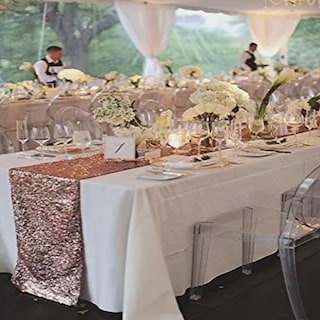 Foto 4 | Camino De Mesa Con Lentejuelas Decoración Fiesta Lab.g Rosa