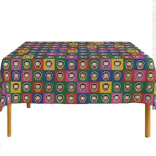 Foto 1 | Mantel Mexicano Colorido Con Muñequitas Lele 145x180 Cm | Kyuden Home
