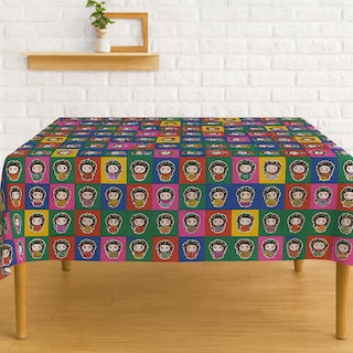 Foto 4 | Mantel Mexicano Colorido Con Muñequitas Lele 145x180 Cm | Kyuden Home