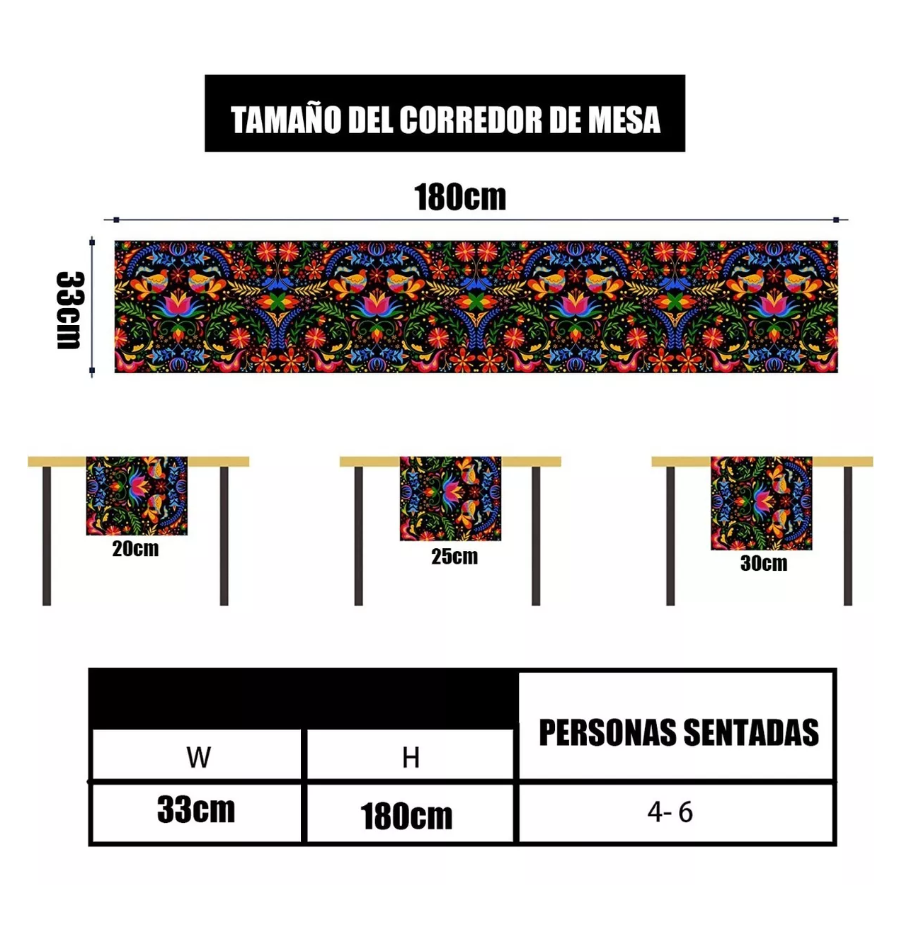 Foto 3 pulgar | Camino de Mesa Textura Lino 33 x 180 cm