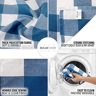 Foto 4 | Camino de Mesa Zulay Home Azul a Cuadros - Venta Internacional