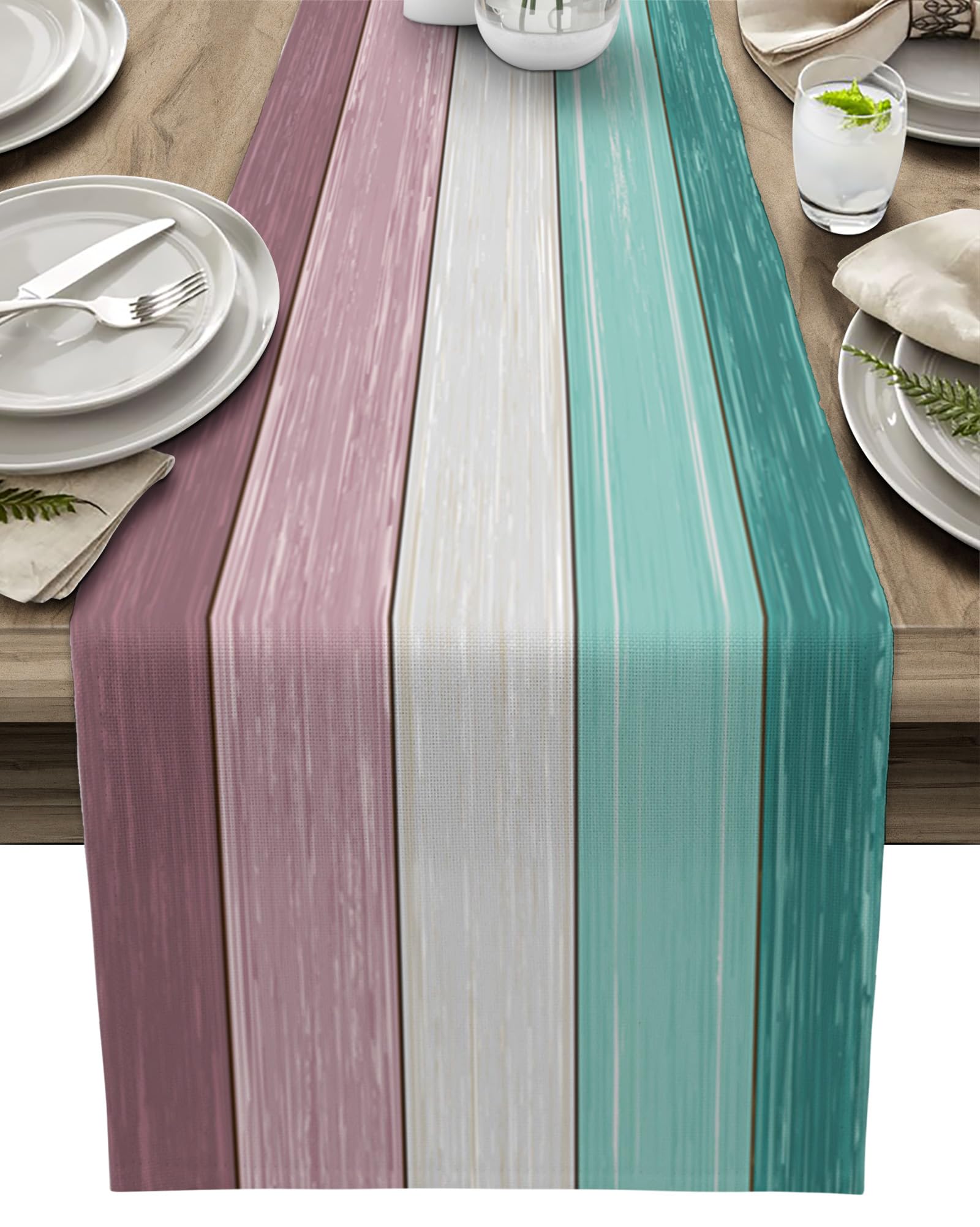Tapete de Mesa Vandarllin Verde Aguamarina 33 X 275 cm - Venta Internacional $528