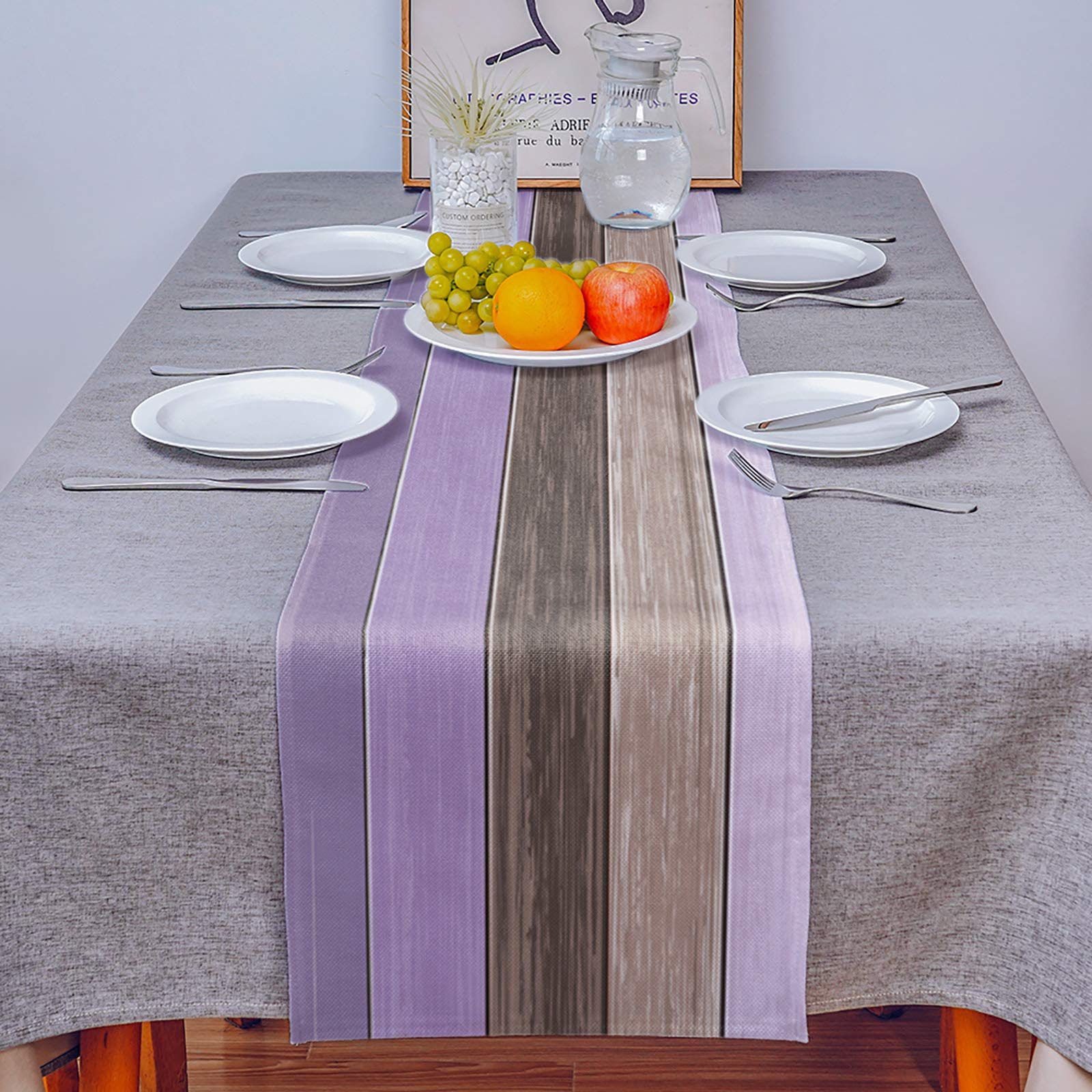 Foto 4 pulgar | Tapete de Mesa Vandarllin Farmhouse Morado 178 cm - Venta Internacional