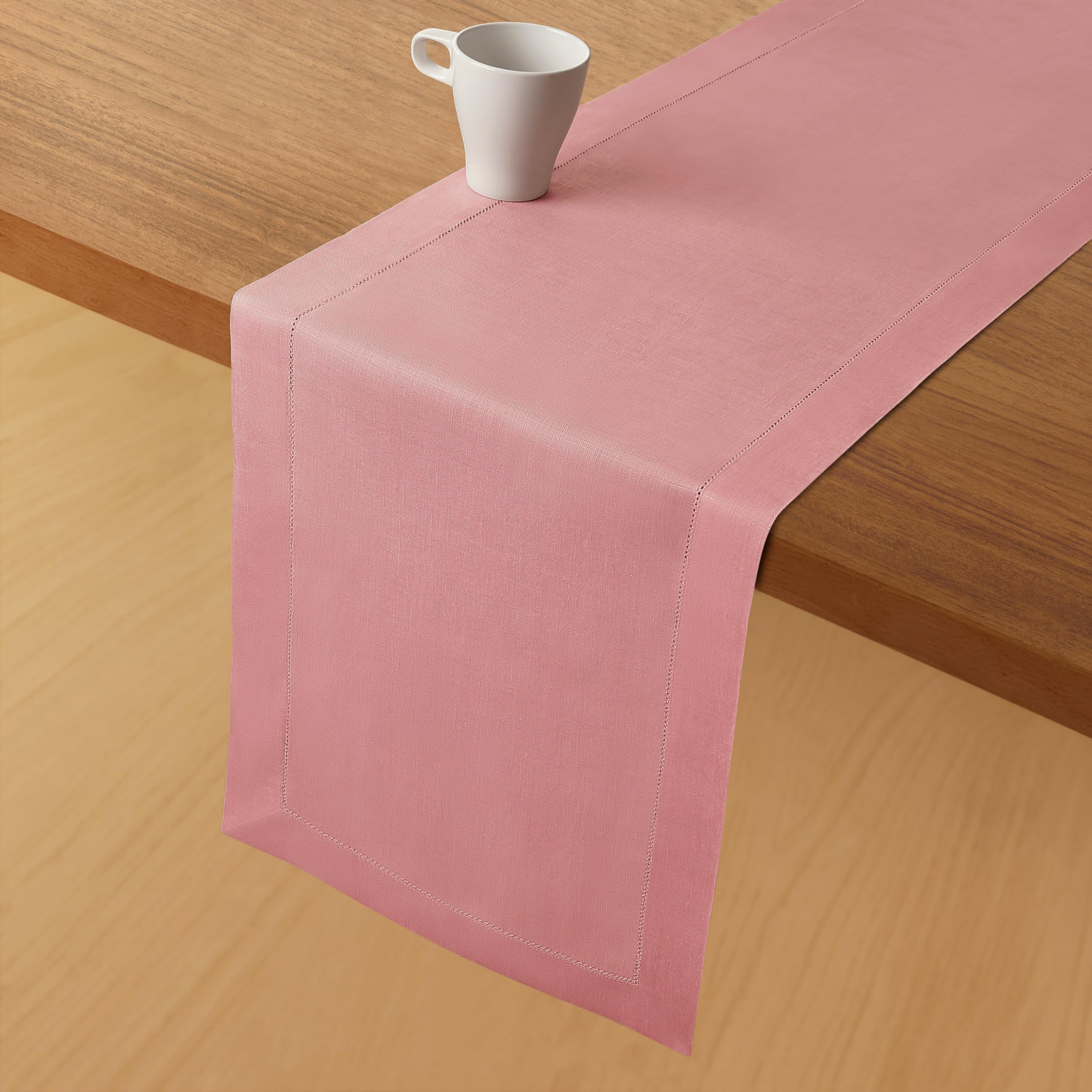 Foto 2 | Tapete De Mesa D'moksha Homes De Lino, 35 X 275 Cm, Color Rosa Empolvado - Venta Internacional.