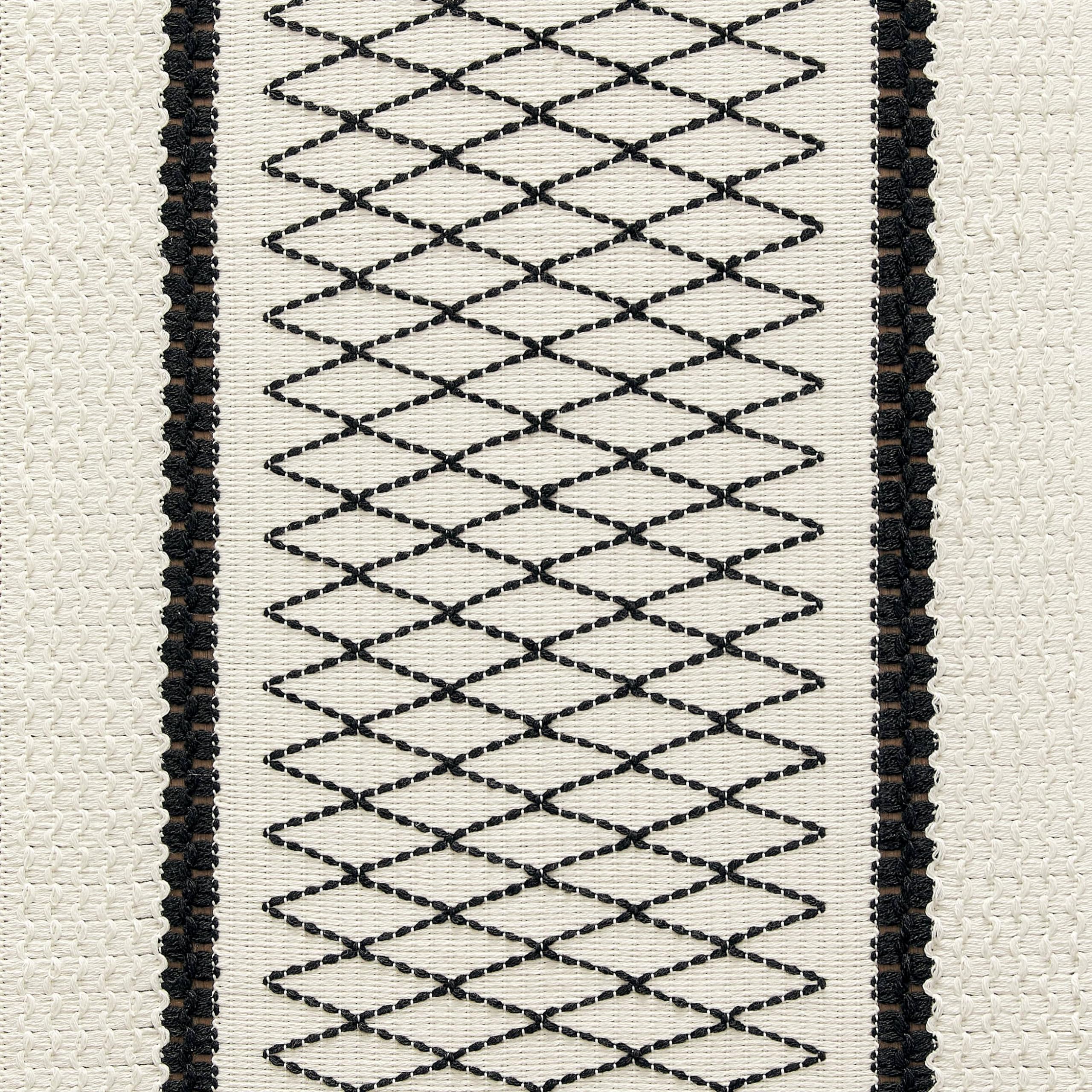 Foto 7 pulgar | Tapete De Mesa Zeemart, Estilo Macramé, Bicolor, 30 X 120 Cm, Negro/iv - Venta Internacional.