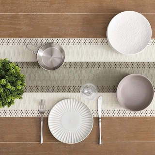Foto 5 | Camino De Mesa Zeemart, Estilo Macramé, Bicolor, 35 X 150 Cm, Color Beige Oscuro - Venta Internacional.