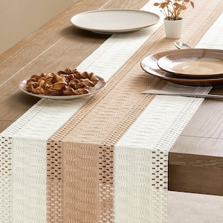 Foto 4 | Camino De Mesa Zeemart, Estilo Macramé, Bicolor, 36 Cm X 90 Cm, Color Beige - Venta Internacional.