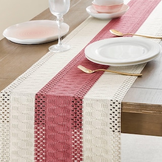 Foto 5 | Camino De Mesa Zeemart, Estilo Macramé, Bicolor, 36 X 275 Cm, Dusty Ro - Venta Internacional.
