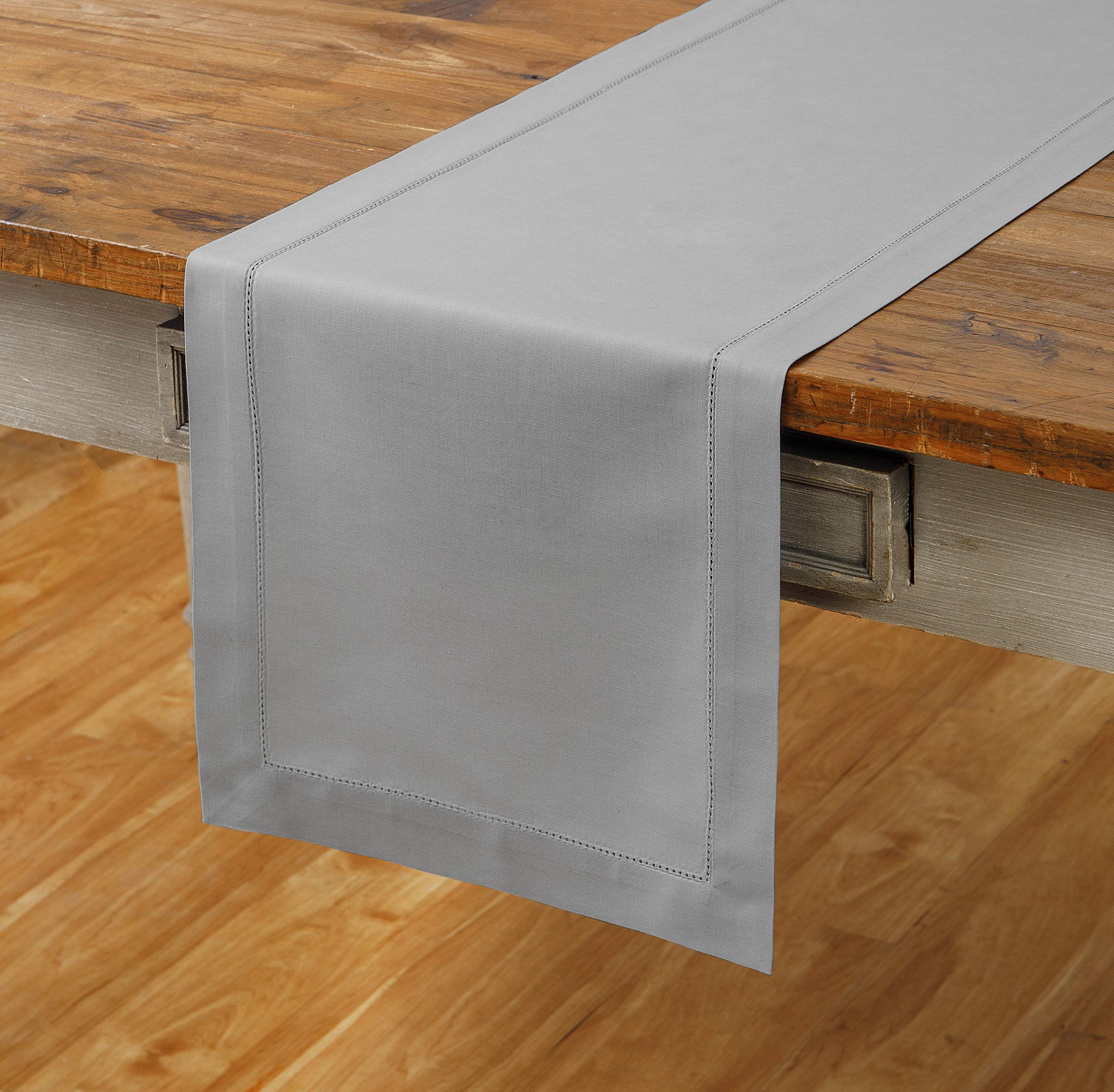 Foto 2 | Tapete De Mesa Solino Home, Algodón Y Lino, Color Gris Claro, 36 X 90 Cm - Venta Internacional.