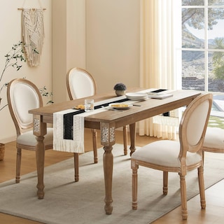 Foto 3 | Tapete De Mesa Zeemart, Estilo Macramé, Bicolor, 30 X 275 Cm, Negro/iv - Venta Internacional.
