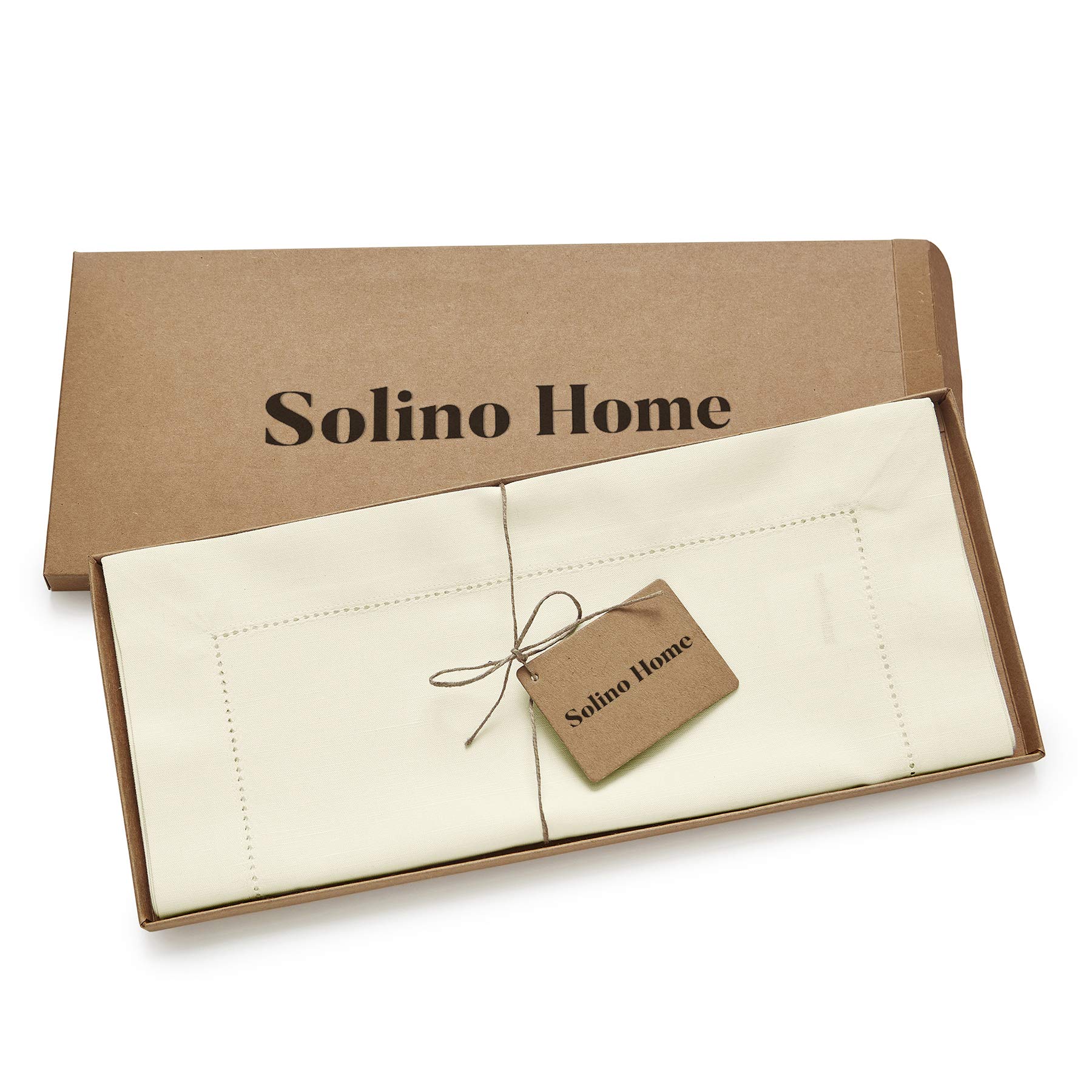 Foto 4 | Tapete De Mesa Solino Home, Algodón Y Lino, Color Marfil, 14 X 335 Cm - Venta Internacional.