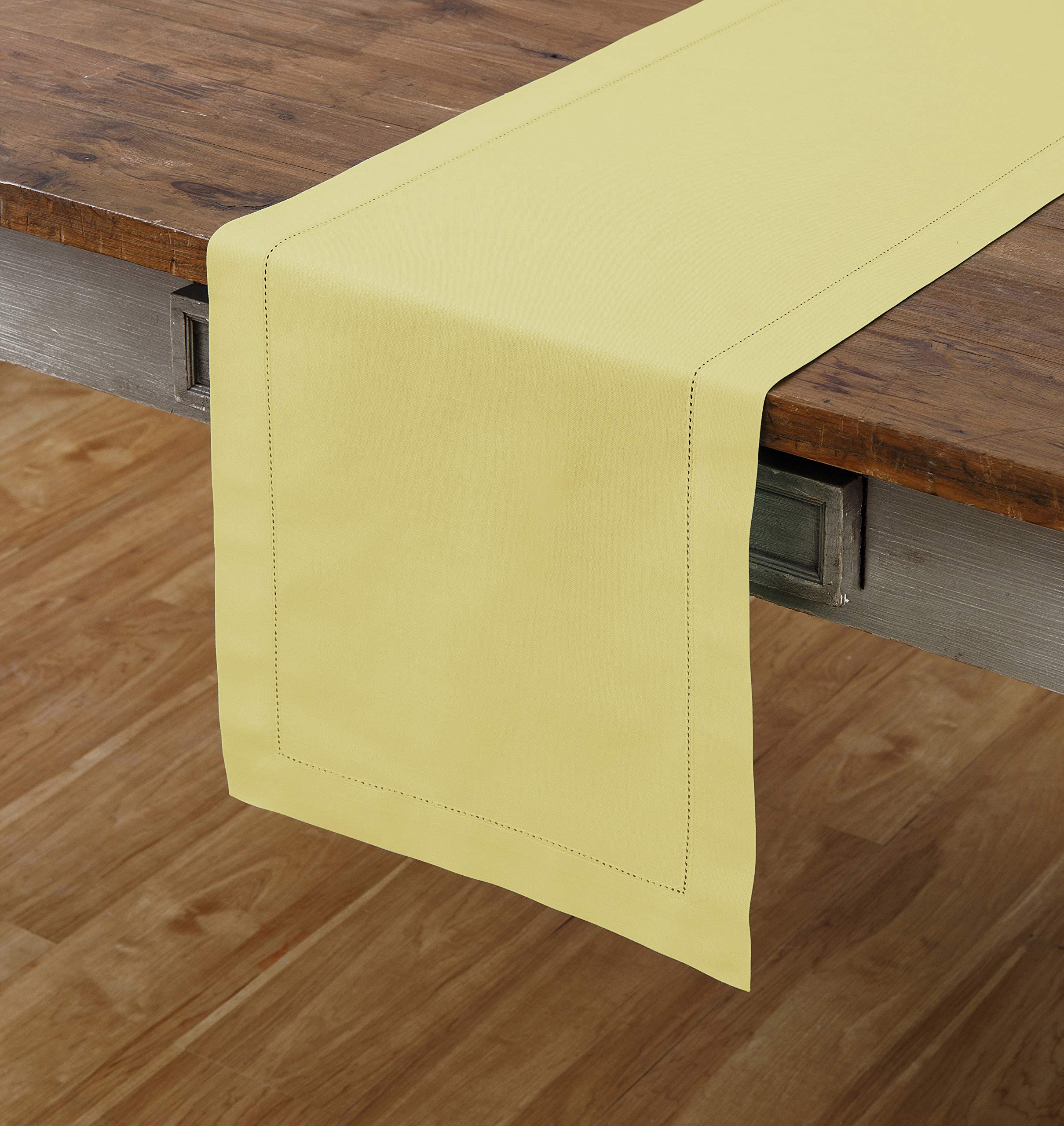 Foto 4 pulgar | Tapete De Mesa Solino Home, Algodón Y Lino, Color Amarillo, 36 X 150 Cm - Venta Internacional.