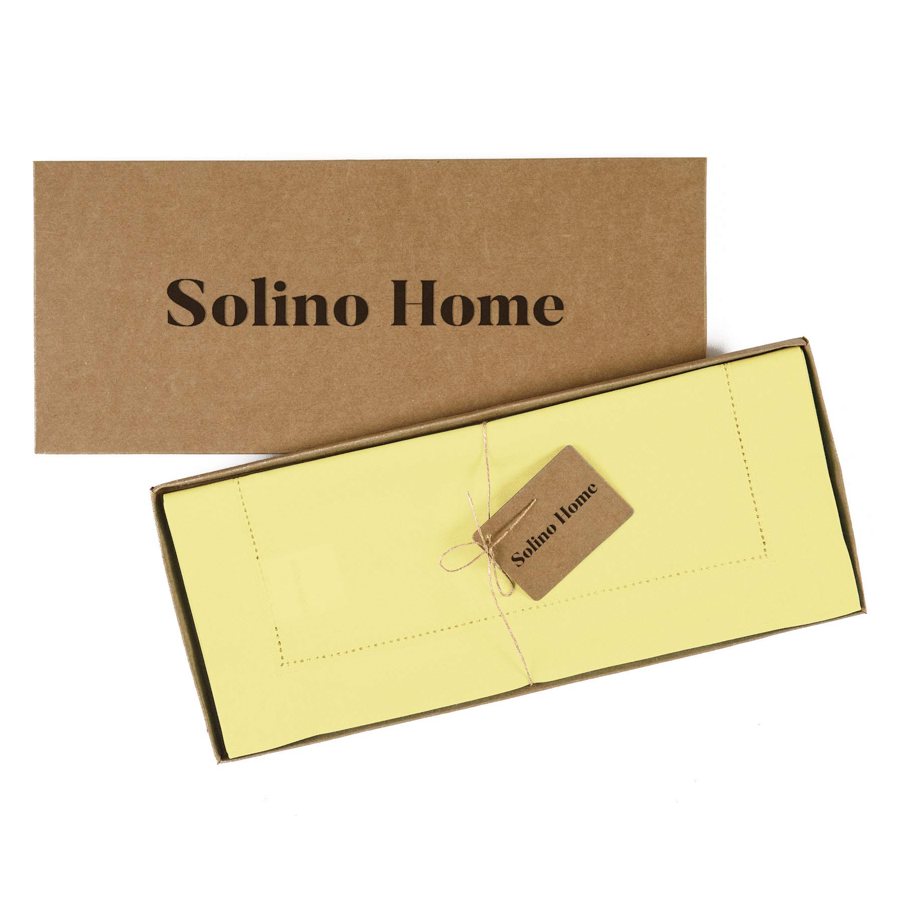 Foto 5 | Tapete De Mesa Solino Home, Algodón Y Lino, Color Amarillo, 36 X 150 Cm - Venta Internacional.