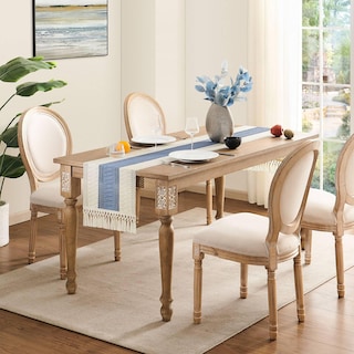 Foto 3 | Tapete De Mesa Zeemart, Estilo Macramé, Bicolor, 35 X 229 Cm, Azul/verde - Venta Internacional.